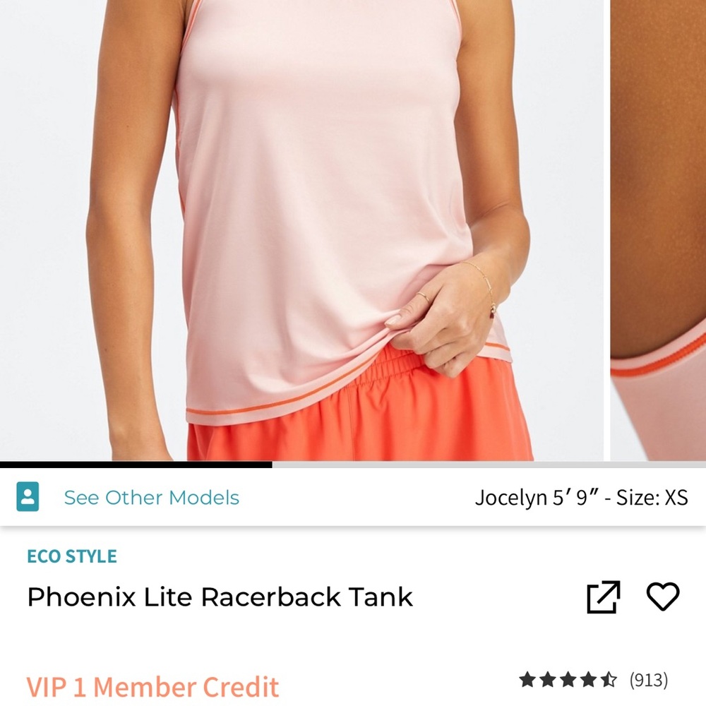 NWT Fabletics Phoenix Lite Racerback Tank Top - Picture 5 of 9